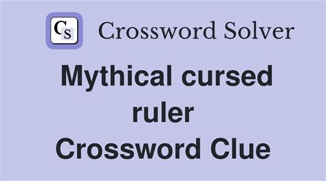 cursed crossword clue